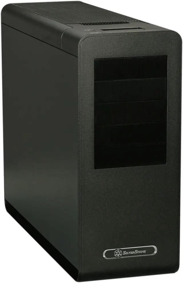 Main image of SilverStone Fortress Series FT02B-USB3.0 Black Aluminum / Steel Computer Case with 2 x USB3.0 ports (Black)