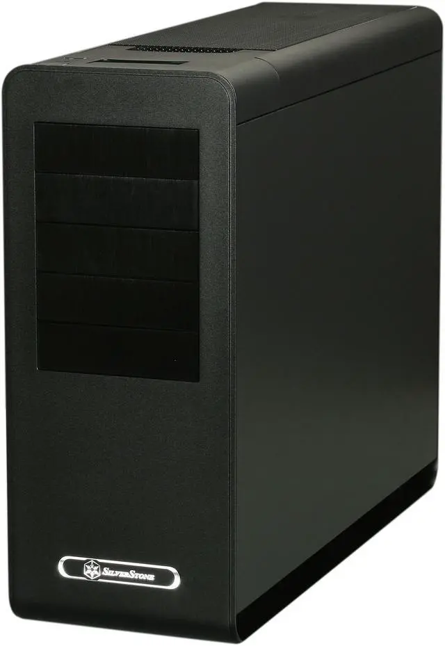 Alt view image 3 of 10 - SilverStone Fortress Series FT02B-USB3.0 Black Aluminum / Steel Computer Case with 2 x USB3.0 ports (Black)