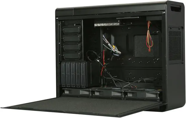 Alt view image 6 of 10 - SilverStone Fortress Series FT02B-USB3.0 Black Aluminum / Steel Computer Case with 2 x USB3.0 ports (Black)