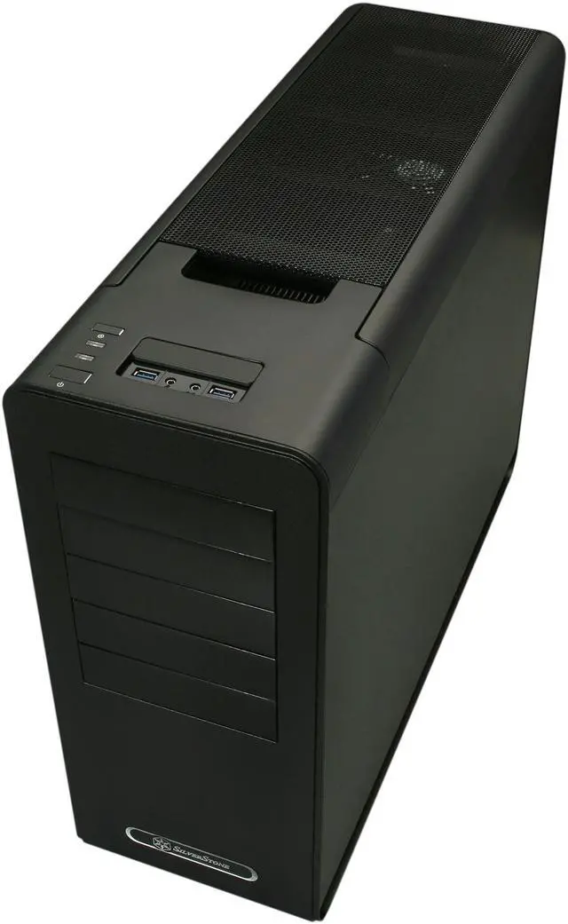 Alt view image 9 of 10 - SilverStone Fortress Series FT02B-USB3.0 Black Aluminum / Steel Computer Case with 2 x USB3.0 ports (Black)