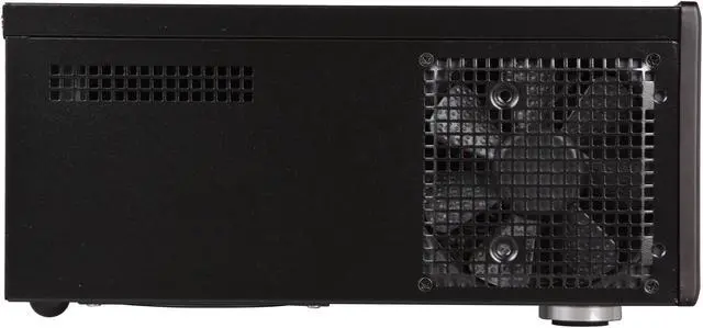Alt view image 3 of 7 - SILVERSTONE Grandia Series GD05B-USB3.0 Aluminum / 0.8mm SECC  micro-ATX / Mini-DTX / Mini-ITX MB, 1x5.25", 2x3.5"+1x2.5"HDD or 1x3.5"+2x2.5"HDD, 3x120mm golf bladed fan, 11" expansion card capable HTPC Case with 2X USB3.0 ports (Black)