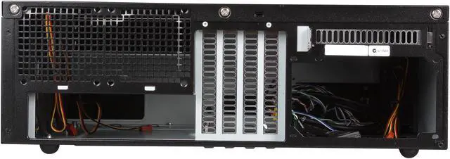 Alt view image 4 of 7 - SILVERSTONE Grandia Series GD05B-USB3.0 Aluminum / 0.8mm SECC  micro-ATX / Mini-DTX / Mini-ITX MB, 1x5.25", 2x3.5"+1x2.5"HDD or 1x3.5"+2x2.5"HDD, 3x120mm golf bladed fan, 11" expansion card capable HTPC Case with 2X USB3.0 ports (Black)