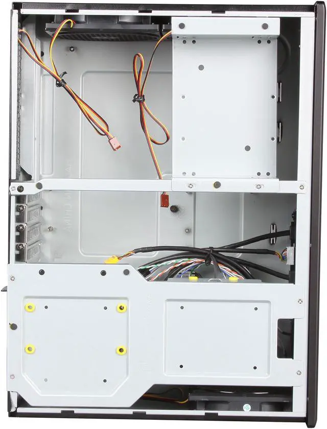 Alt view image 6 of 7 - SILVERSTONE Grandia Series GD05B-USB3.0 Aluminum / 0.8mm SECC  micro-ATX / Mini-DTX / Mini-ITX MB, 1x5.25", 2x3.5"+1x2.5"HDD or 1x3.5"+2x2.5"HDD, 3x120mm golf bladed fan, 11" expansion card capable HTPC Case with 2X USB3.0 ports (Black)