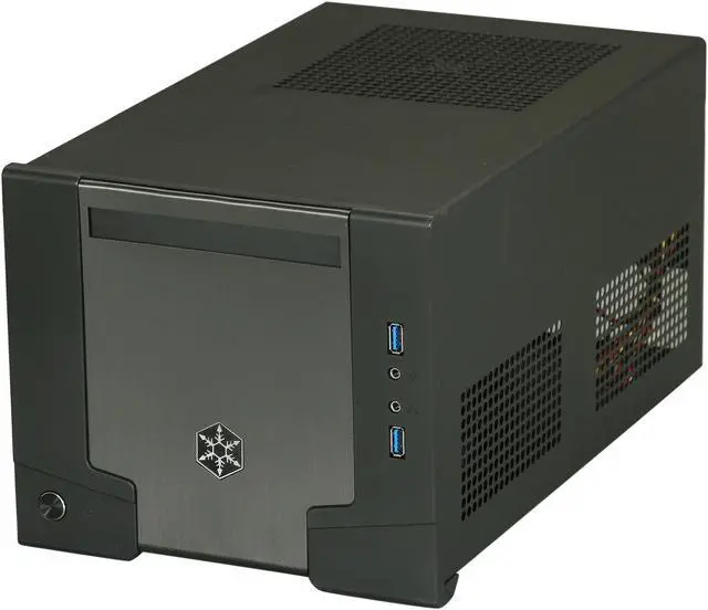Main image of SilverStone Sugo Series SG07B-USB3.0 Black Aluminum / SECC Mini-ITX Desktop Computer Case 600W 80+ Bronze Certified / Single +12V rail Power Supply with 2X USB3.0 ports