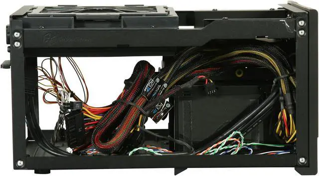 Alt view image 6 of 8 - SilverStone Sugo Series SG07B-USB3.0 Black Aluminum / SECC Mini-ITX Desktop Computer Case 600W 80+ Bronze Certified / Single +12V rail Power Supply with 2X USB3.0 ports