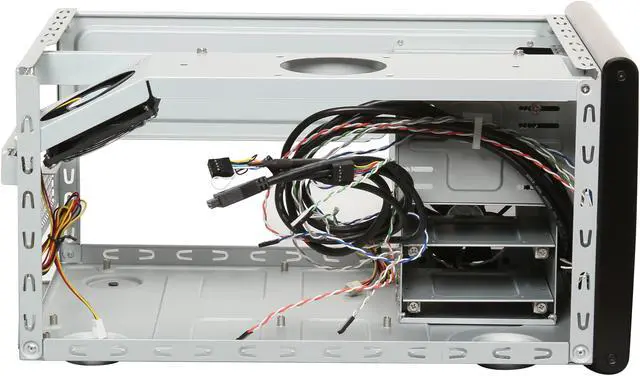 Alt view image 6 of 10 - SilverStone Sugo Series SG01B-F-USB3.0 Black Aluminum front panel, SECC body Micro ATX Desktop Computer Case with 2 x USB3.0 + 2 x USB2.0 ports