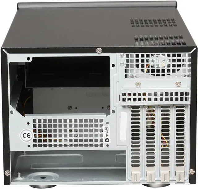 Alt view image 9 of 10 - SilverStone Sugo Series SG01B-F-USB3.0 Black Aluminum front panel, SECC body Micro ATX Desktop Computer Case with 2 x USB3.0 + 2 x USB2.0 ports