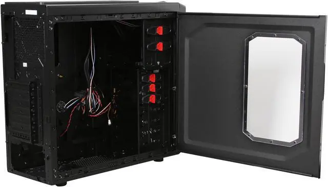 Alt view image 5 of 9 - SilverStone Redline series RL02B-W-USB 3.0 Black Steel / Plastic ATX Mid Tower Computer Case