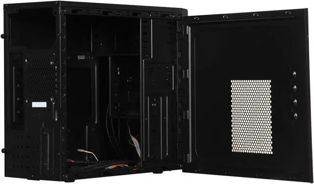 Alt view image 5 of 9 - SilverStone PS08B Black High-strength plastic and meshed front panel Micro ATX Mid Tower Computer Case
