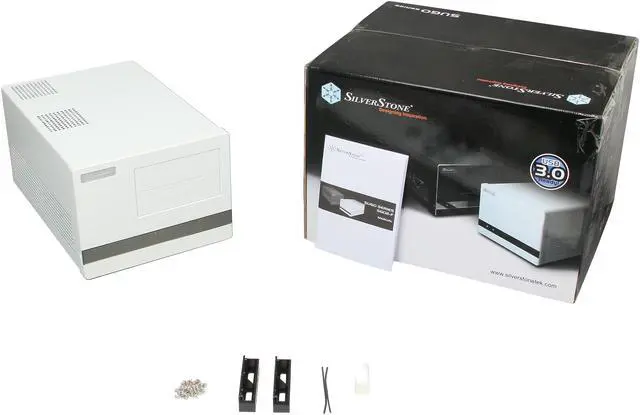 Alt view image 9 of 9 - SilverStone Sugo Series SG02W-F-USB3.0 White ABS & SECC Steel Micro ATX Desktop Computer Case