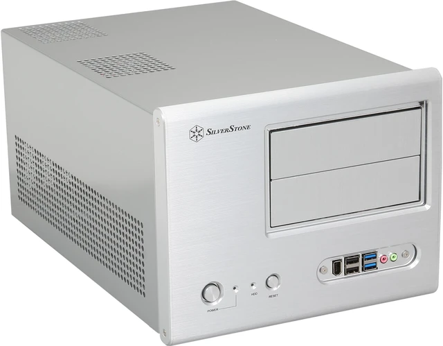 Main image of SilverStone SG01S-F-USB3.0 Silver Aluminum front panel, SECC body Micro ATX Desktop Computer Case