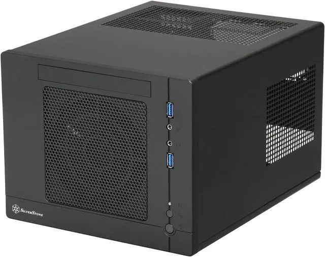 Alt view image 3 of 10 - SilverStone Sugo Series SG05BB-LITE Black SECC / Plastic Mini-ITX Desktop Computer Case with 2 x USB3.0 ports (Black)