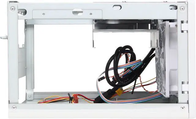 Alt view image 6 of 9 - SilverStone Sugo Series SG05W-LITE White SECC / Plastic Mini-ITX Desktop Computer Case with 2 x USB3.0 ports (White)