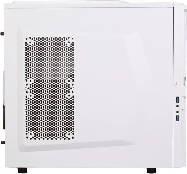 Alt view image 4 of 9 - SilverStone Redline series RL04W White High-strength plastic and meshed front panel ATX Mid Tower Computer Case