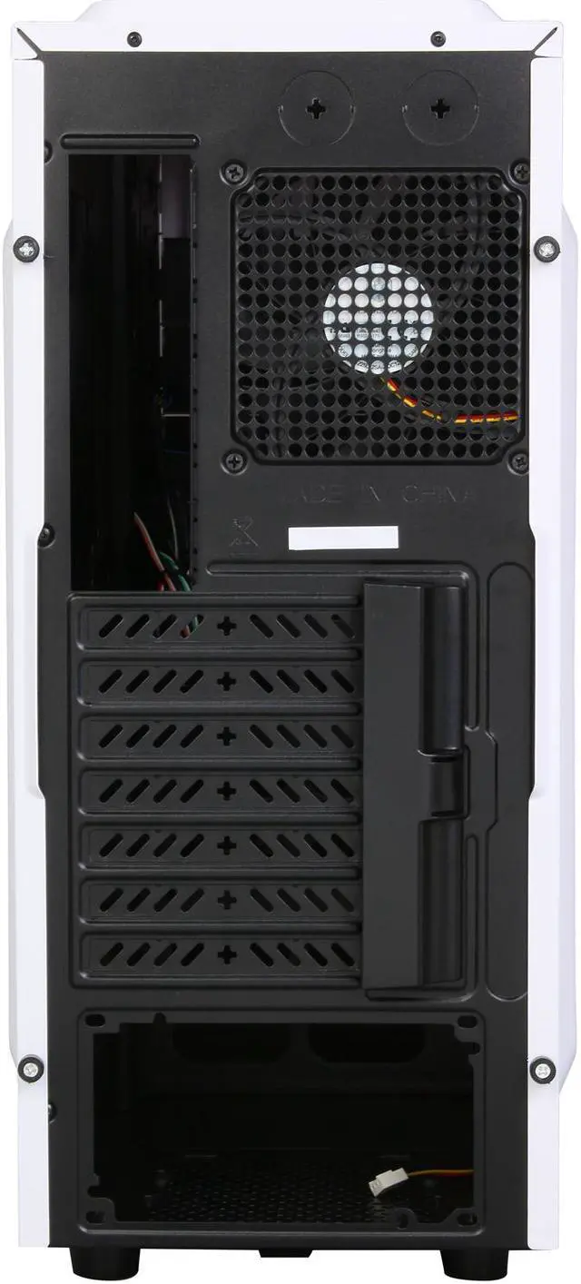 Alt view image 7 of 9 - SilverStone Redline series RL04W White High-strength plastic and meshed front panel ATX Mid Tower Computer Case