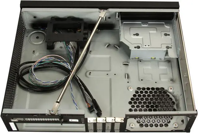 Alt view image 5 of 7 - SILVERSTONE Black Aluminum / Steel ML04B Micro ATX Media Center / HTPC Case