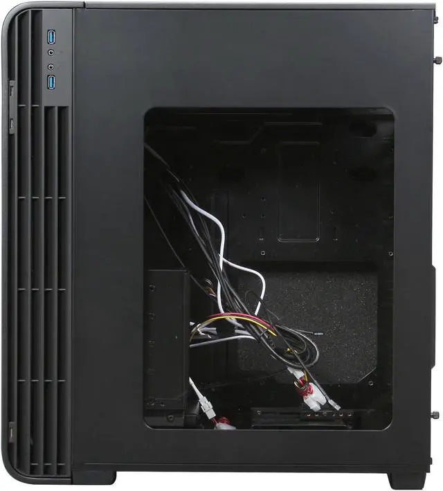 Alt view image 4 of 9 - SilverStone FT04B-W Black Extended ATX Aluminum Full Tower Case with Window Side Panel