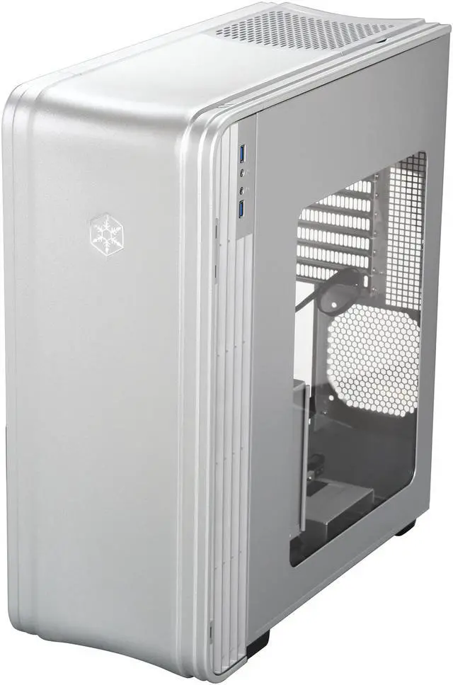 Alt view image 3 of 9 - SilverStone FT04S-W Silver Extended ATX Aluminum Full Tower Case with Window Side Panel