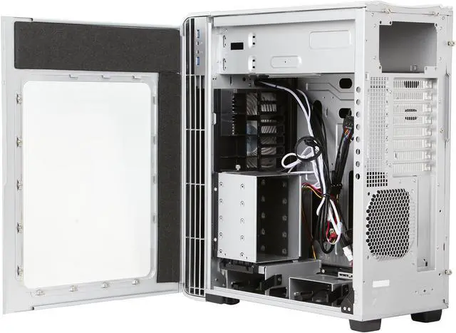 Alt view image 5 of 9 - SilverStone FT04S-W Silver Extended ATX Aluminum Full Tower Case with Window Side Panel