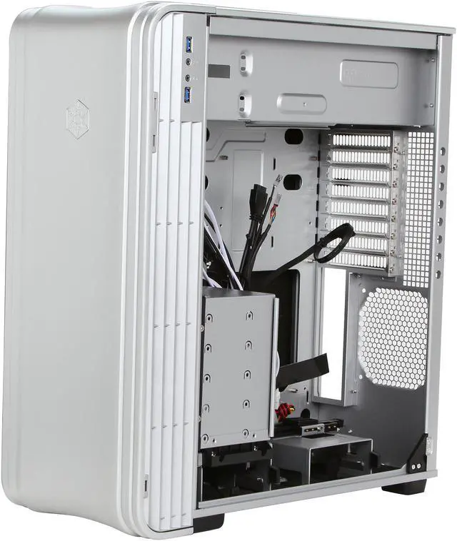 Alt view image 7 of 9 - SilverStone FT04S-W Silver Extended ATX Aluminum Full Tower Case with Window Side Panel
