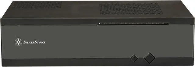 Alt view image 2 of 8 - SILVERSTONE Milo series ML05B Black Acrylic Front Panel, 0.8mm SECC body Mini-ITX Media Center / HTPC Case