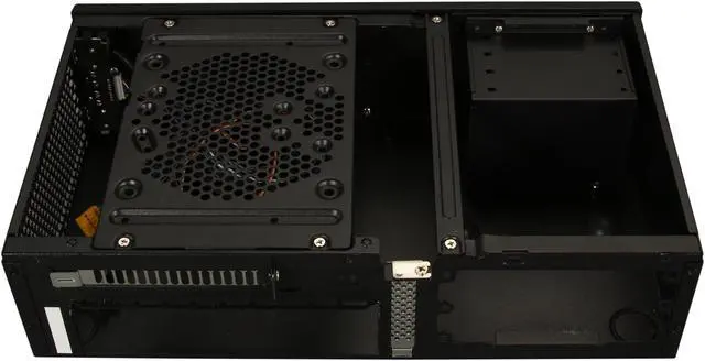Alt view image 6 of 8 - SILVERSTONE Milo series ML05B Black Acrylic Front Panel, 0.8mm SECC body Mini-ITX Media Center / HTPC Case
