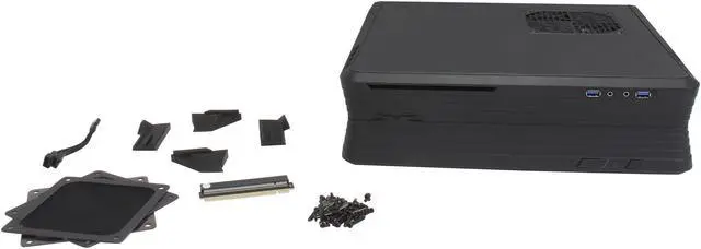 Alt view image 8 of 9 - SilverStone RAVEN Series RVZ01B Black Reinforced plastic outer shell, steel body Mini-ITX Desktop Computer Case SFX Power Supply