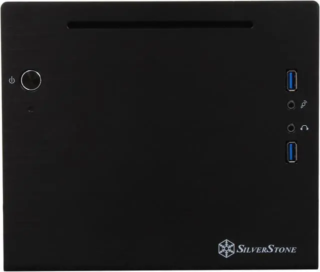 Alt view image 2 of 6 - SilverStone SG08B-LITE Black Aluminum / Steel Mini-ITX Desktop Computer Case