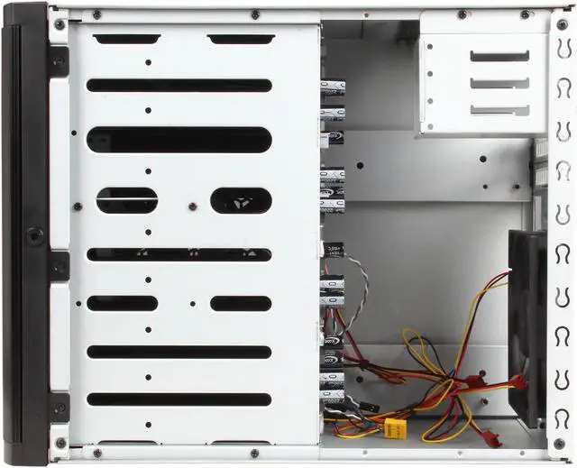 Alt view image 6 of 10 - SilverStone DS380B Black Aluminum front door, SECC body NAS chassis Premium 8-bay Small Form Factor NAS Chassis SFX PSU (sold separately) Power Supply