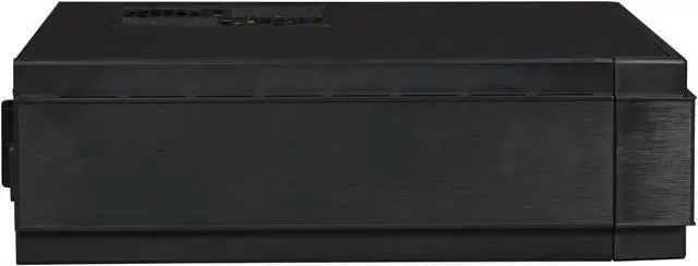 Alt view image 4 of 7 - SilverStone Milo Series ML07B Black Reinforced plastic outer shell, steel body Mini-ITX DTX Computer Case with PCI-E Riser