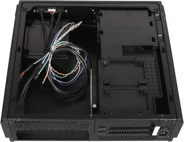 Alt view image 6 of 7 - SilverStone Milo Series ML07B Black Reinforced plastic outer shell, steel body Mini-ITX DTX Computer Case with PCI-E Riser