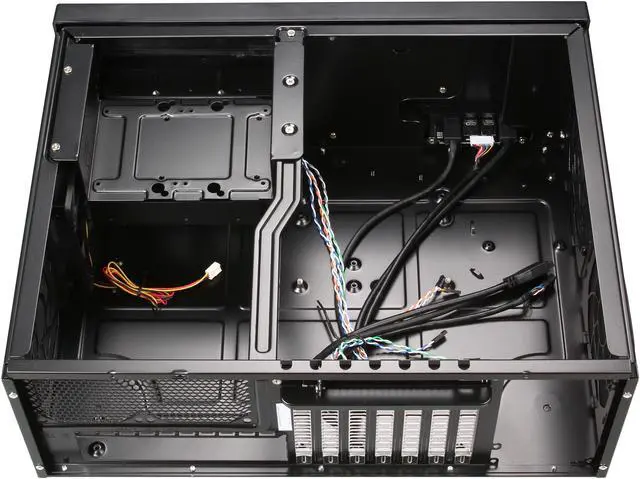 Alt view image 6 of 7 - SILVERSTONE Black Aluminum / Plastic Grandia GD09B ATX / SSI-CEB Media Center / HTPC Case