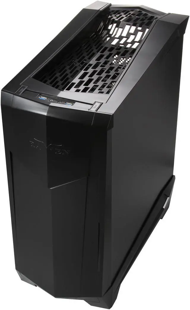 Alt view image 9 of 10 - SilverStone RAVEN Series RV05B Black Plastic outer shell, steel body ATX / Micro ATX Mid Tower Computer Case