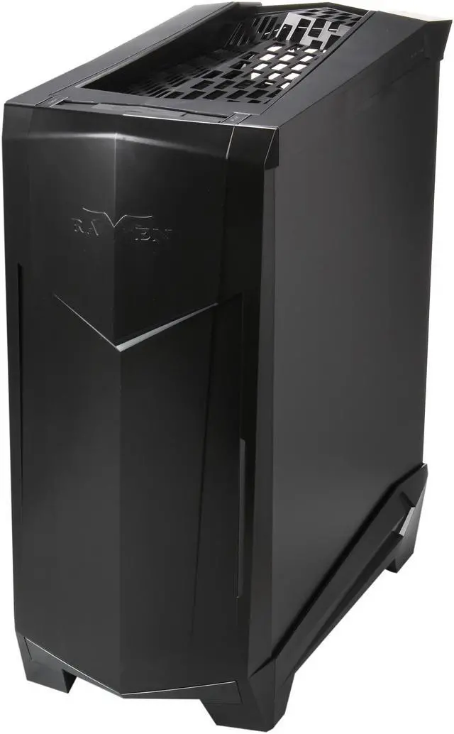Alt view image 3 of 10 - SilverStone RAVEN Series RV05B-W Black Plastic outer shell, steel body ATX / Micro ATX Mid Tower Computer Case