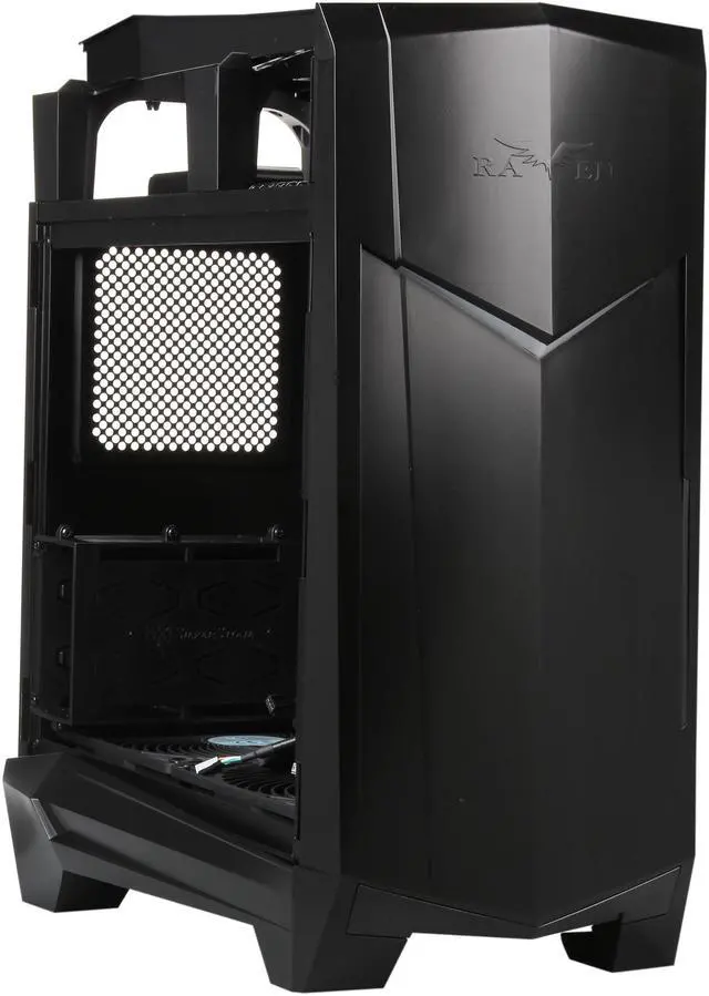 Alt view image 7 of 10 - SilverStone RAVEN Series RV05B-W Black Plastic outer shell, steel body ATX / Micro ATX Mid Tower Computer Case