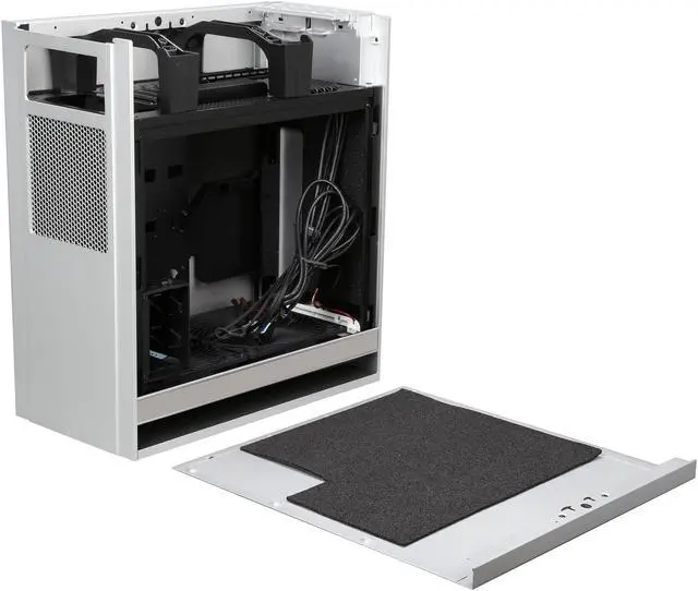 Alt view image 6 of 10 - SilverStone FT05S Fortress Series Aluminum Front / Steel Body / ATX Silver Computer Case