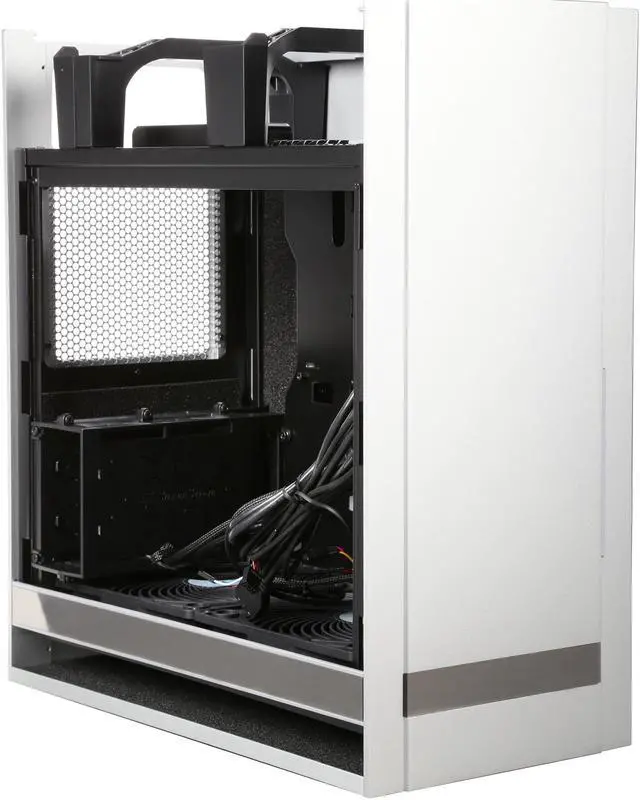 Alt view image 8 of 10 - SilverStone FT05S Fortress Series Aluminum Front / Steel Body / ATX Silver Computer Case