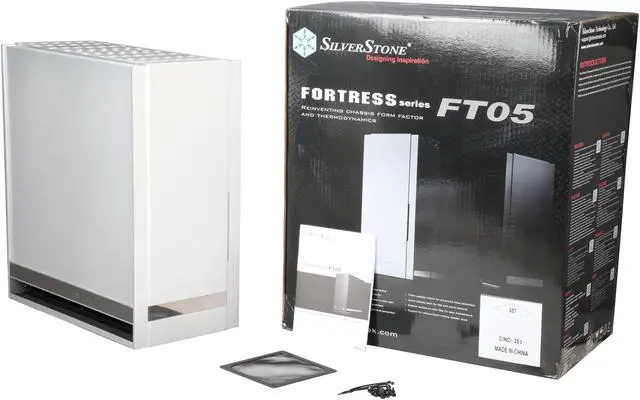 Alt view image 10 of 10 - SilverStone FT05S Fortress Series Aluminum Front / Steel Body / ATX Silver Computer Case
