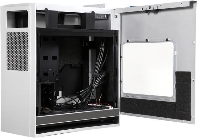 Alt view image 5 of 10 - SilverStone FT05S-W Fortress Series Aluminum Front / Steel Body / ATX Silver Computer Case with Side Window Panel