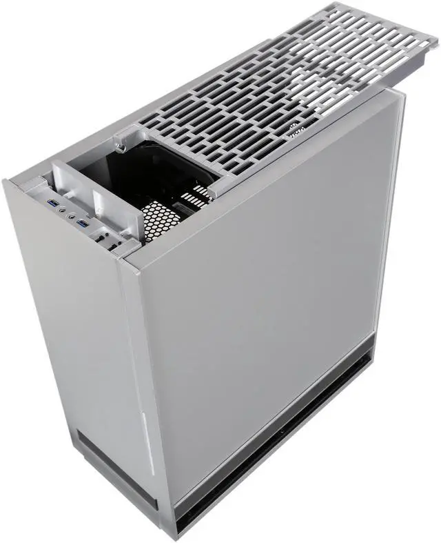 Alt view image 8 of 10 - SilverStone FT05S-W Fortress Series Aluminum Front / Steel Body / ATX Silver Computer Case with Side Window Panel
