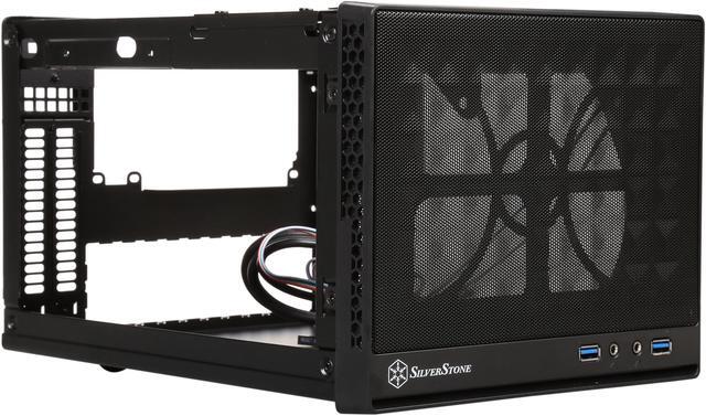 Alt view image 9 of 9 - SilverStone SG13B Black Mesh front panel, steel body Computer Case Compatible with standard ATX12V/EPS12V Power Supply