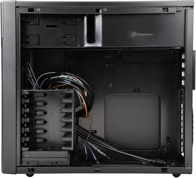Alt view image 6 of 9 - SilverStone KL06B Black Steel / Plastic Computer Case Compatible with standard ATX12V/EPS12V Power Supply
