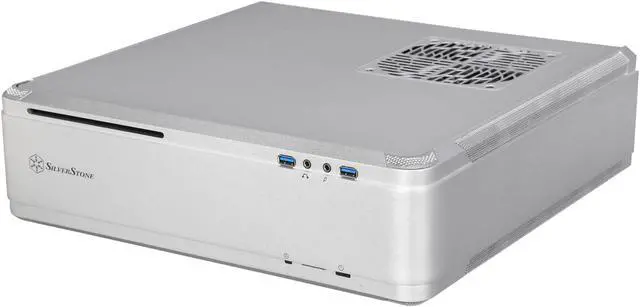 Alt view image 4 of 9 - Silverstone Fortress Series FTZ01S Silver Aluminum / Steel Computer Case SFX, SFX-L Power Supply Compatible