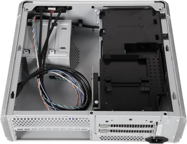 Alt view image 7 of 9 - Silverstone Fortress Series FTZ01S Silver Aluminum / Steel Computer Case SFX, SFX-L Power Supply Compatible