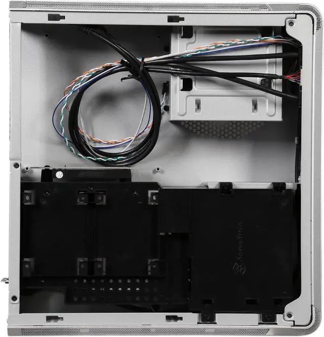 Alt view image 8 of 9 - Silverstone Fortress Series FTZ01S Silver Aluminum / Steel Computer Case SFX, SFX-L Power Supply Compatible