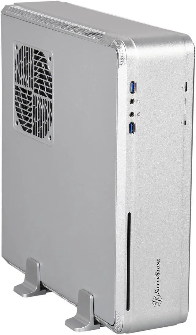 Alt view image 9 of 9 - Silverstone Fortress Series FTZ01S Silver Aluminum / Steel Computer Case SFX, SFX-L Power Supply Compatible