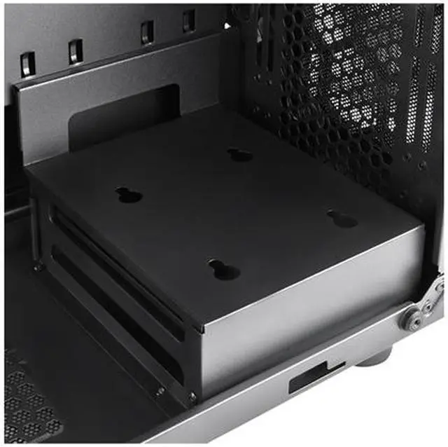 Alt view image 8 of 10 - SilverStone Precision Series PS15 SST-PS15B-G Black Steel / Plastic / Tempered Glass Micro ATX Tower Computer Case