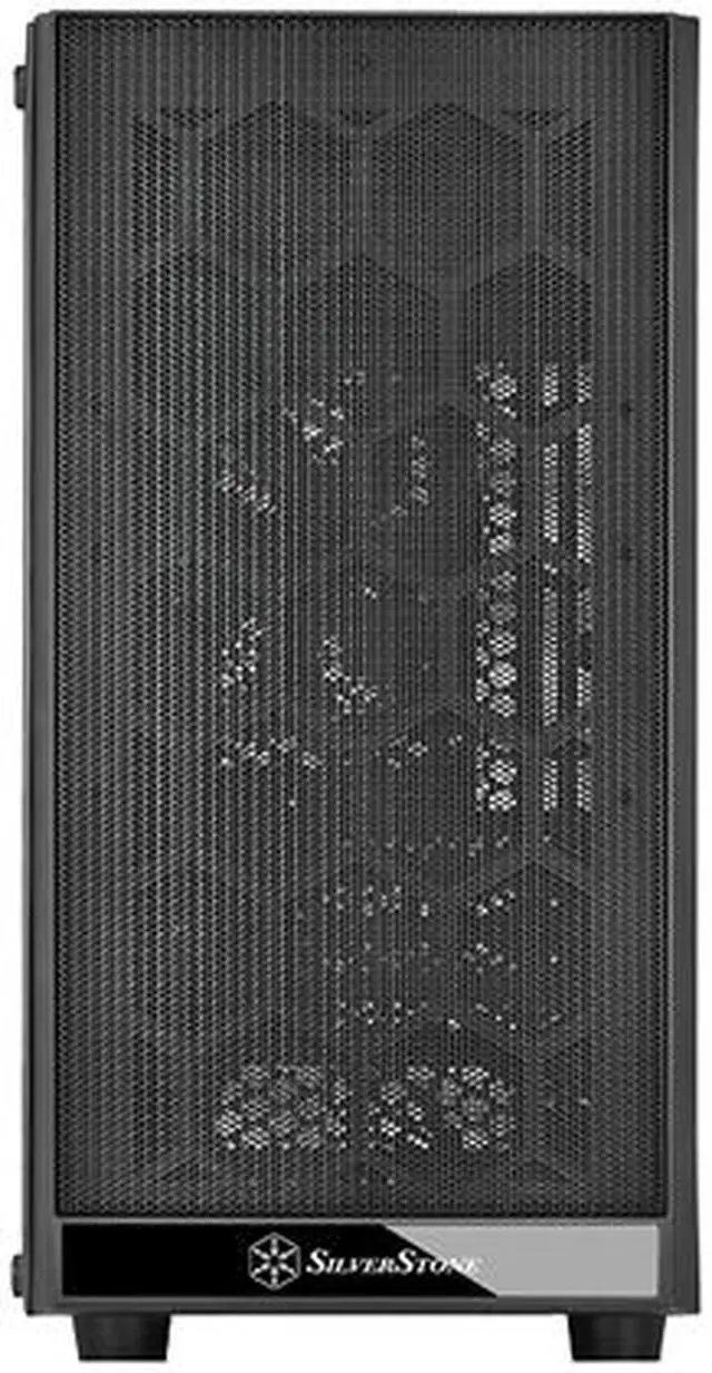 Alt view image 2 of 10 - SilverStone Precision Series PS15 SST-PS15B-G Black Steel / Plastic / Tempered Glass Micro ATX Tower Computer Case
