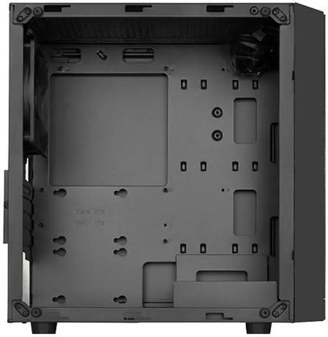 Alt view image 5 of 10 - SilverStone Precision Series PS15 SST-PS15B-G Black Steel / Plastic / Tempered Glass Micro ATX Tower Computer Case