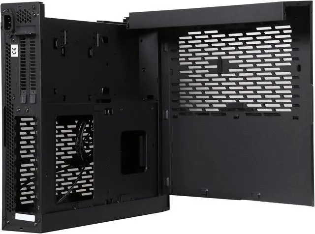 Alt view image 4 of 8 - SilverStone Milo Series ML08B Black Reinforced plastic outer shell, steel body Mini-ITX Computer Case Compatible with SFX & SFX-L Power Supply